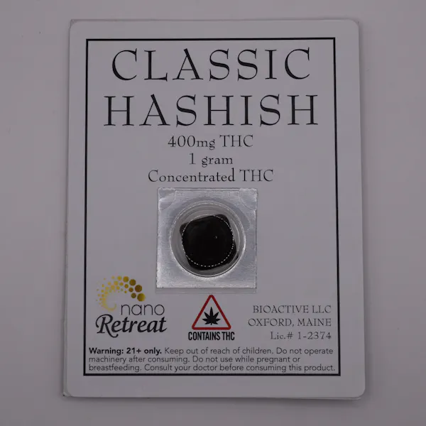 Nano Retreat Classic Hashish | Pressed | 400 mg