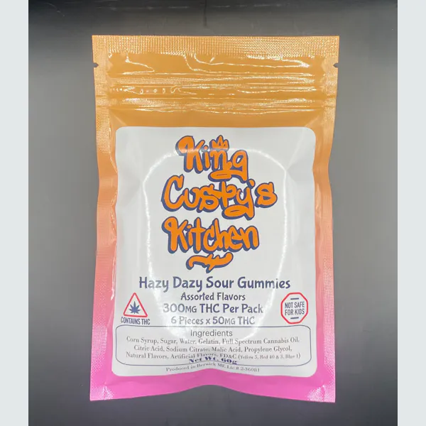 King Custy's | Hazy Dazy Sour Gummies | Assorted 300MG