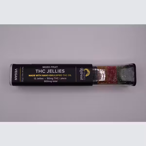 Nano Retreat THC Jellies | Mixed Fruit | 600mg |