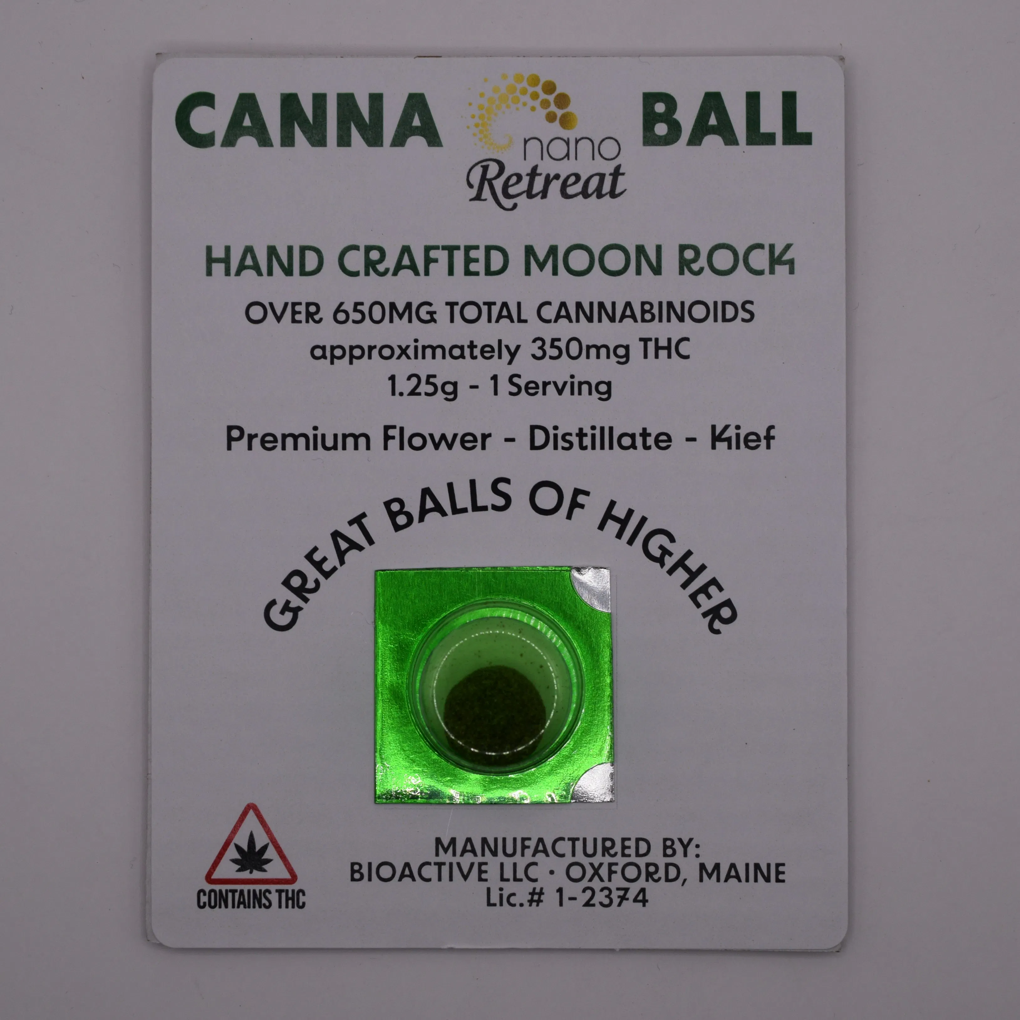 Nano Retreat Canna Ball | Moon Rocks | 350 mg