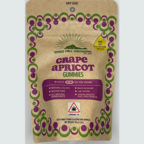 Grape Apricot | Indica | Gummies | 200mg