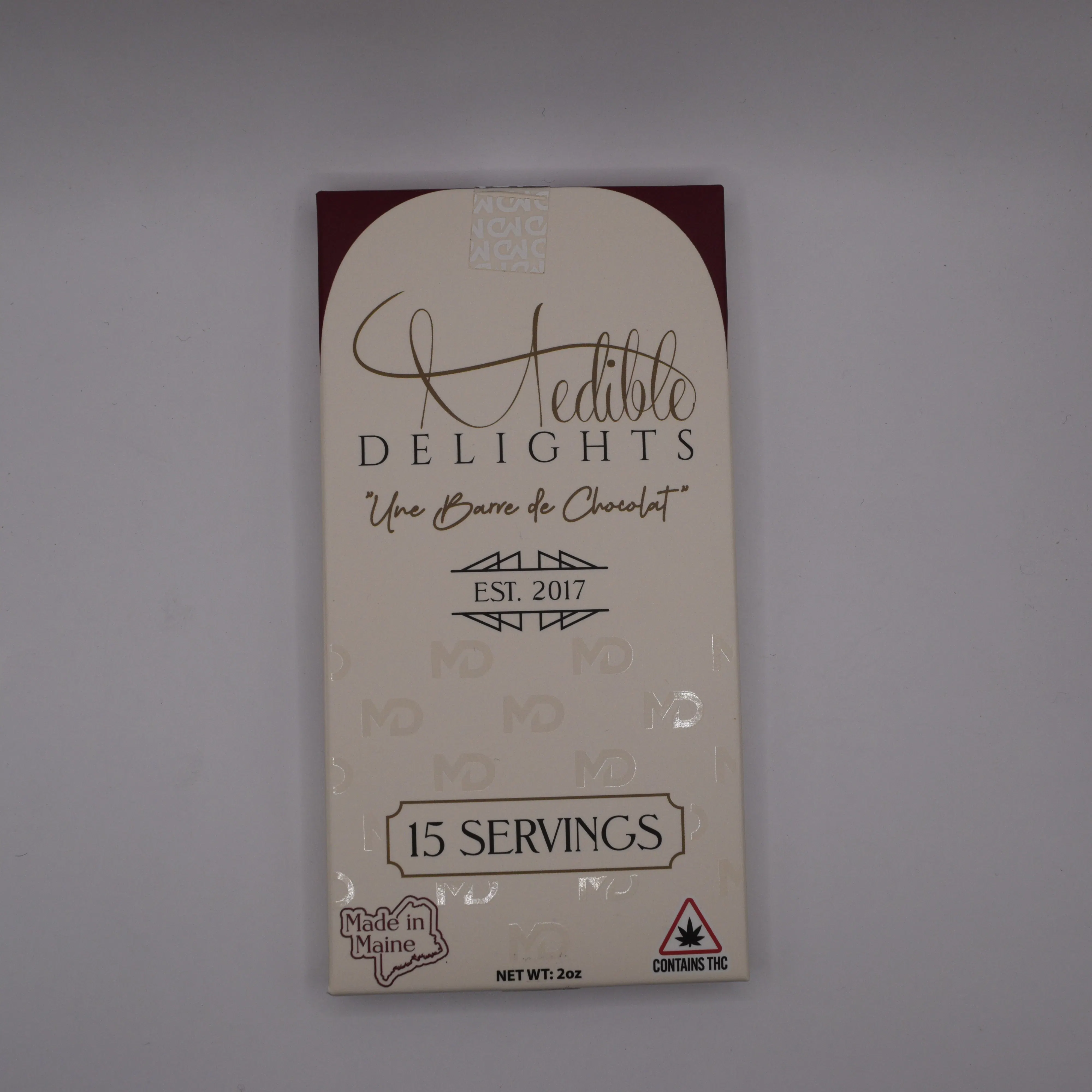 Medible Delights | Chocolate Bar THC | Milk | 300mg