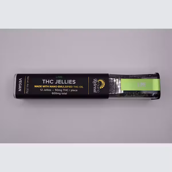 Nano Retreat THC Jellies | Lime | 600mg