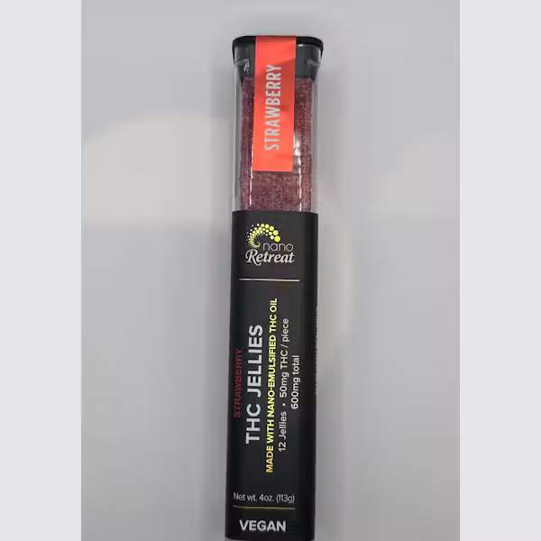 Nano Retreat THC Jellies | Strawberry | 600mg