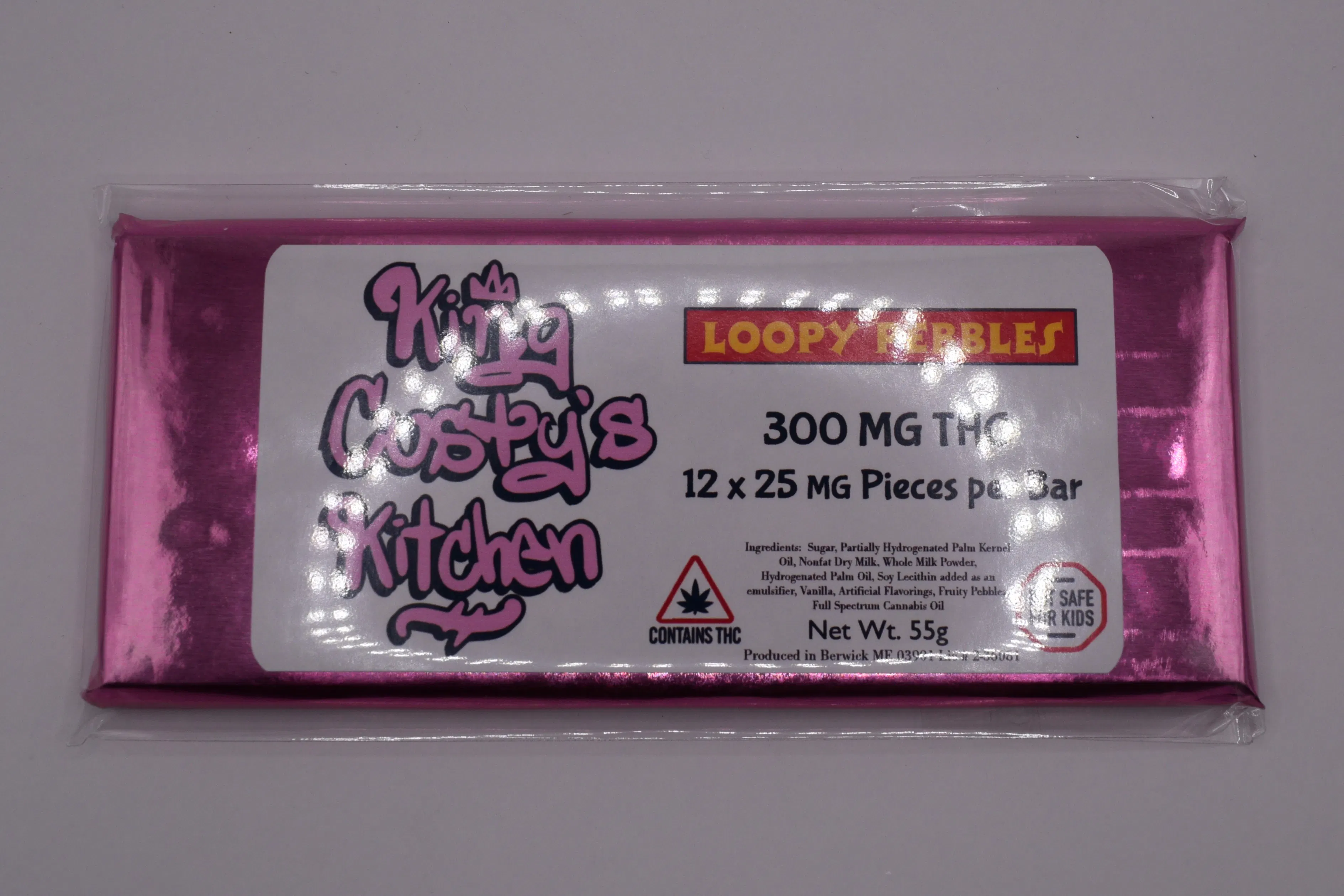 King Custy's Kitchen | Loopy Pebbles Bar | 300MG