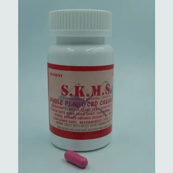 CBD Cherry Wine Whole Plant CBD Pink 24 Count Capsules
