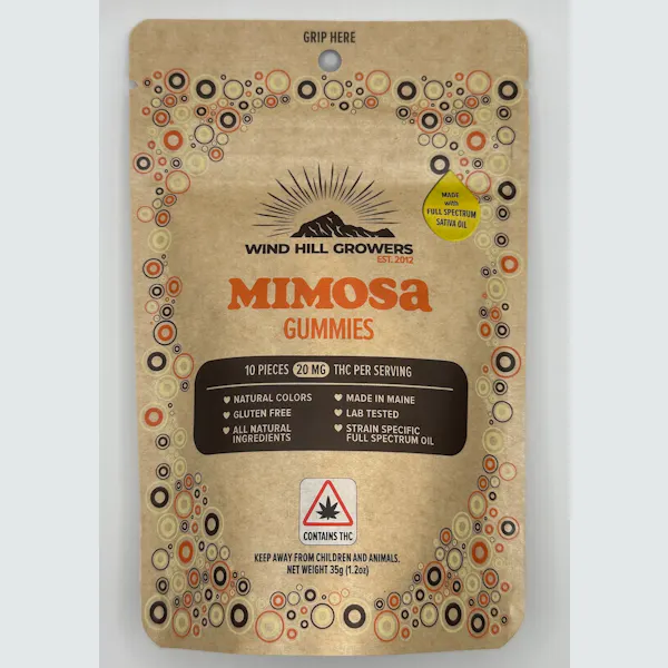 Wind Hill Growers Mimosa | Sativa | Gummies | 200mg
