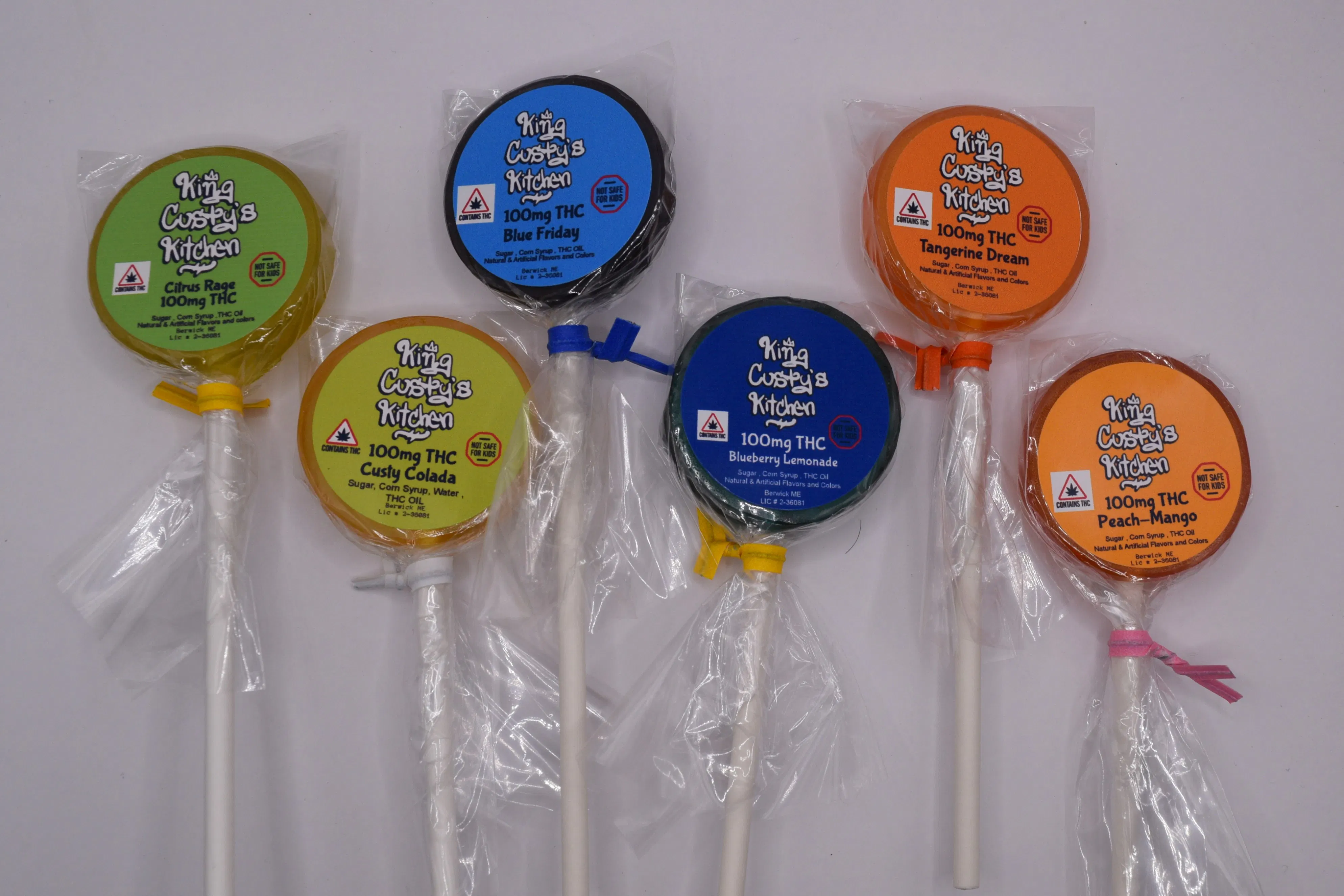 King Custy's Kitchen | THC Suckers | Assorted Flavors 100MG