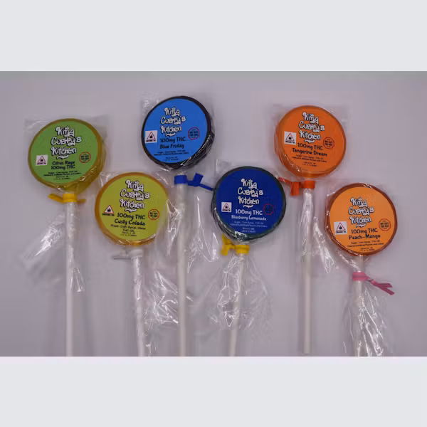 King Custy's Kitchen | THC Suckers | Assorted Flavors 100MG