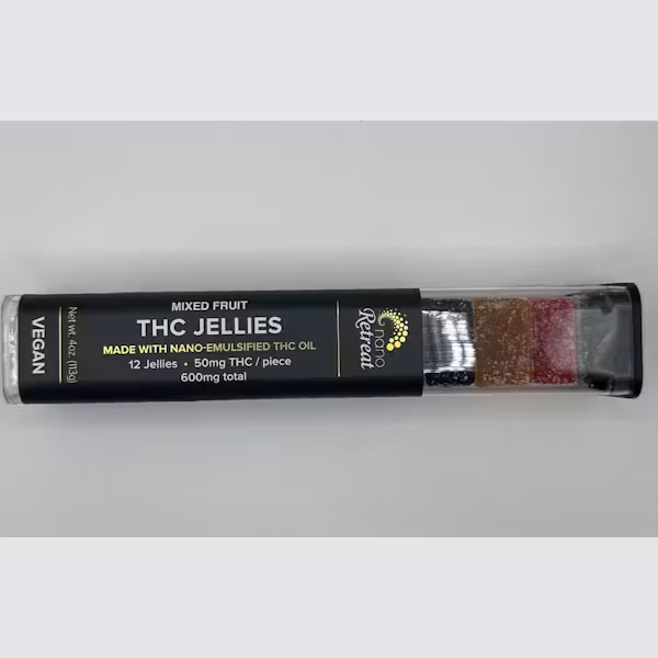Nano Retreat THC Jellies | Mixed Fruit | 100mg |